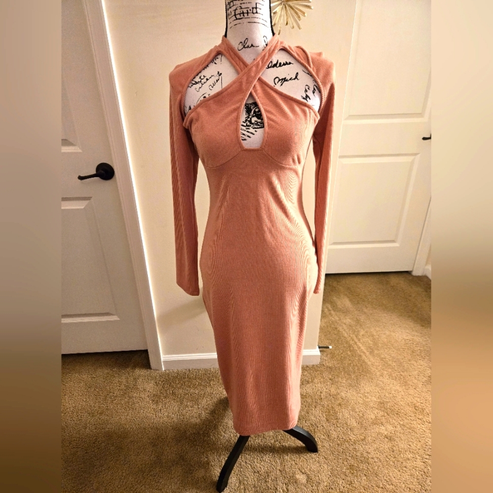 Shein ~ Sexy Cut Out, Open Back Bodycon Dress